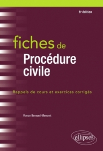 Fiches de procédure civile - 6e édition