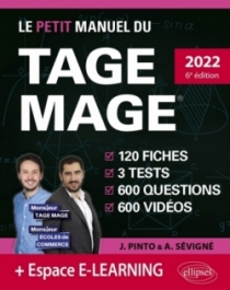 Le Petit Manuel du TAGE MAGE – 3 tests blancs + 120 fiches de cours + 600 questions + 600 vidéos