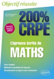 L'épreuve écrite de maths - CRPE Nouveau concours 2022